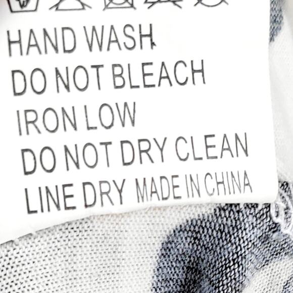 Tickled Teal Off White Cheetah Print Sleeveless Tank Maxi Dress Women's Size M - Picture 9 of 9